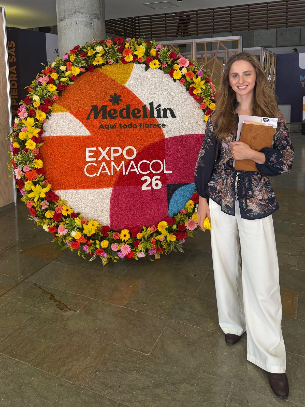 Anastasiia at Expo Camacol in Medellín
